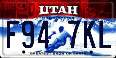 UT license plate F947KL