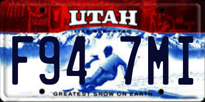 UT license plate F947MI
