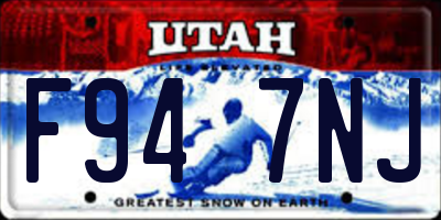 UT license plate F947NJ