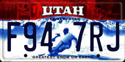 UT license plate F947RJ