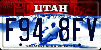 UT license plate F948FV