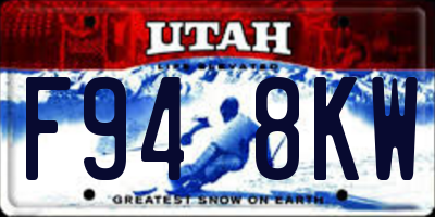 UT license plate F948KW