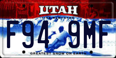 UT license plate F949MF