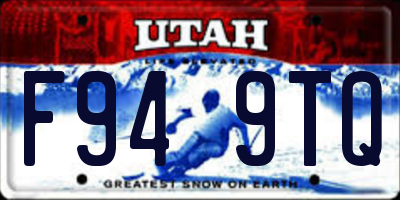 UT license plate F949TQ