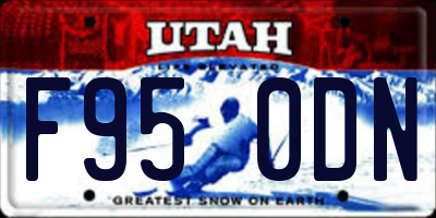 UT license plate F950DN