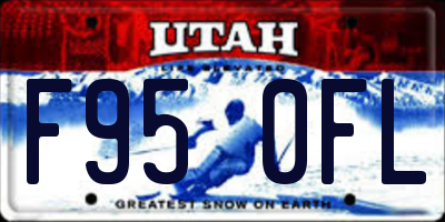 UT license plate F950FL