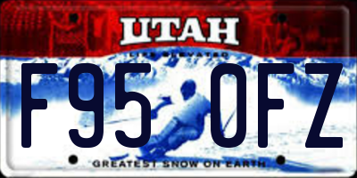 UT license plate F950FZ