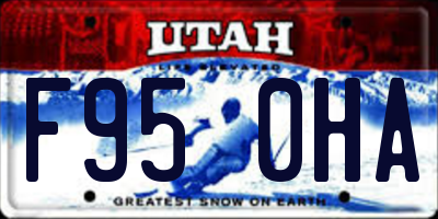 UT license plate F950HA