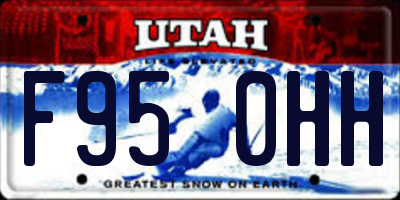 UT license plate F950HH