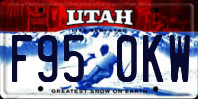 UT license plate F950KW