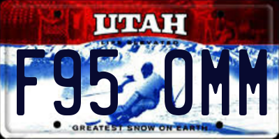 UT license plate F950MM