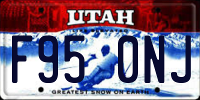 UT license plate F950NJ