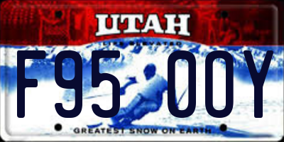 UT license plate F950OY
