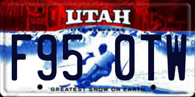 UT license plate F950TW