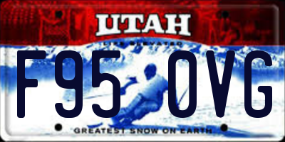 UT license plate F950VG
