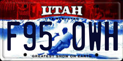 UT license plate F950WH