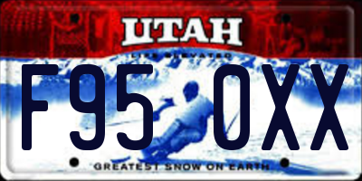UT license plate F950XX
