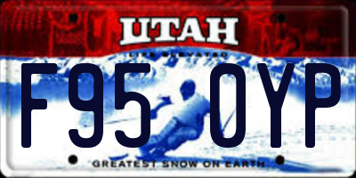 UT license plate F950YP