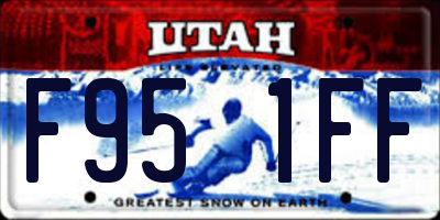 UT license plate F951FF