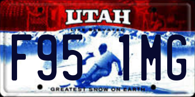 UT license plate F951MG
