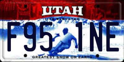 UT license plate F951NE