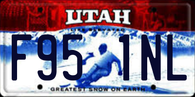 UT license plate F951NL