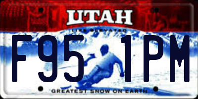 UT license plate F951PM