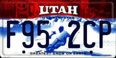 UT license plate F952CP