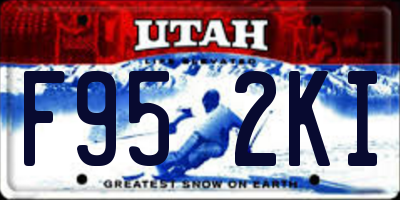 UT license plate F952KI