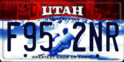 UT license plate F952NR