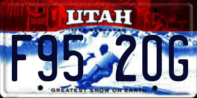 UT license plate F952OG