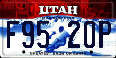 UT license plate F952OP