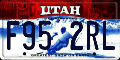 UT license plate F952RL