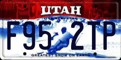 UT license plate F952TP