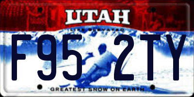 UT license plate F952TY