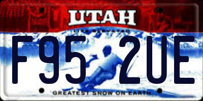 UT license plate F952UE