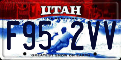 UT license plate F952VV