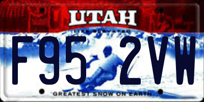 UT license plate F952VW