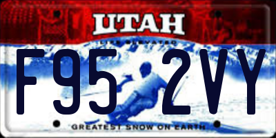 UT license plate F952VY