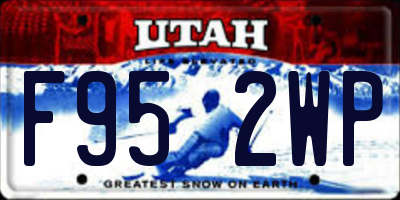 UT license plate F952WP
