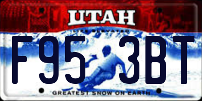 UT license plate F953BT