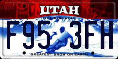 UT license plate F953FH