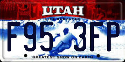 UT license plate F953FP