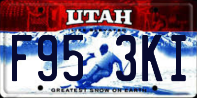 UT license plate F953KI