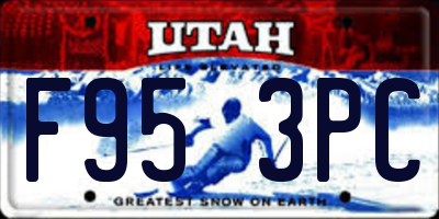 UT license plate F953PC