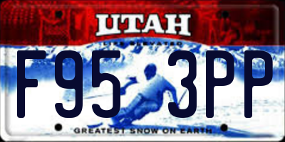 UT license plate F953PP