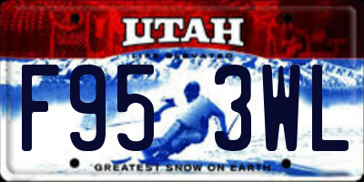 UT license plate F953WL