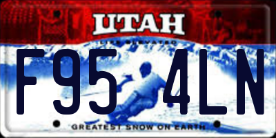 UT license plate F954LN