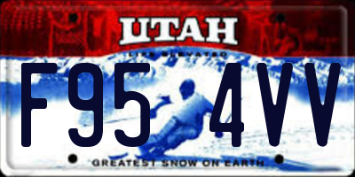 UT license plate F954VV