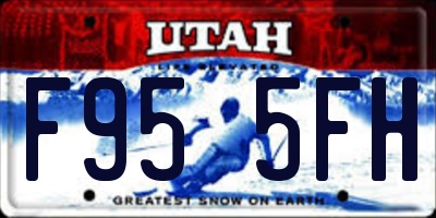 UT license plate F955FH